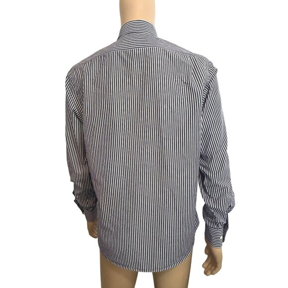 Gap Men’s Fitted Button Down Shirt M 15-15.5 Long Sleeve Point Collar Pocket - Picture 4 of 15